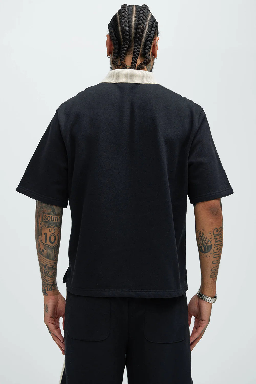 Zip UP Shirt with White Detail