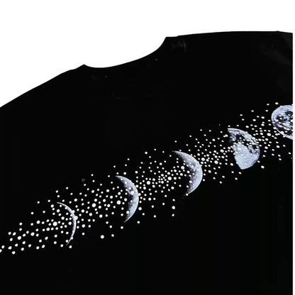 VYBES Rhinestone Moon Tee