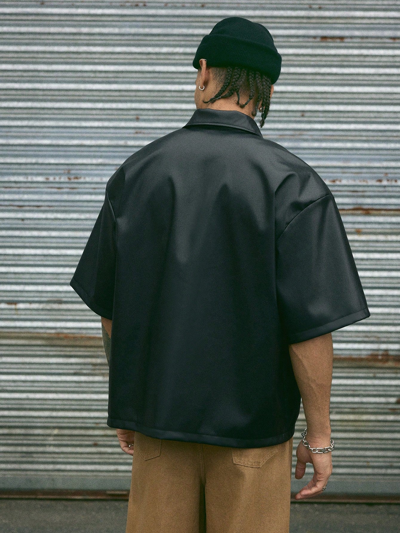 Pentagram front zipper Shirt