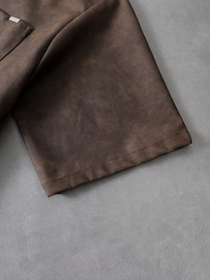 Boxy Fit Zip up Shirt