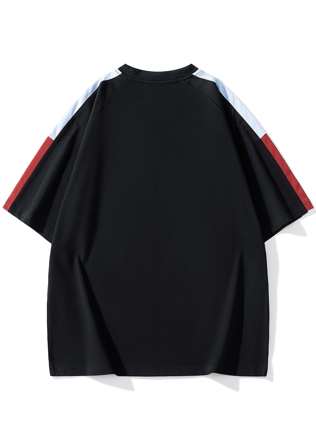 Men's & Unisex American Retro Color-Block Striped T-Shirt