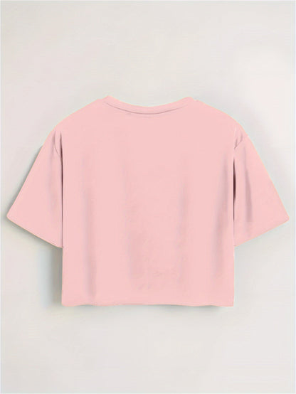 Women's Fashion Printed T-Shirt with Spider Pattern Design, Soft and Breathable