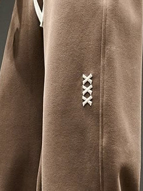 Brown Straight Fit Trackpants