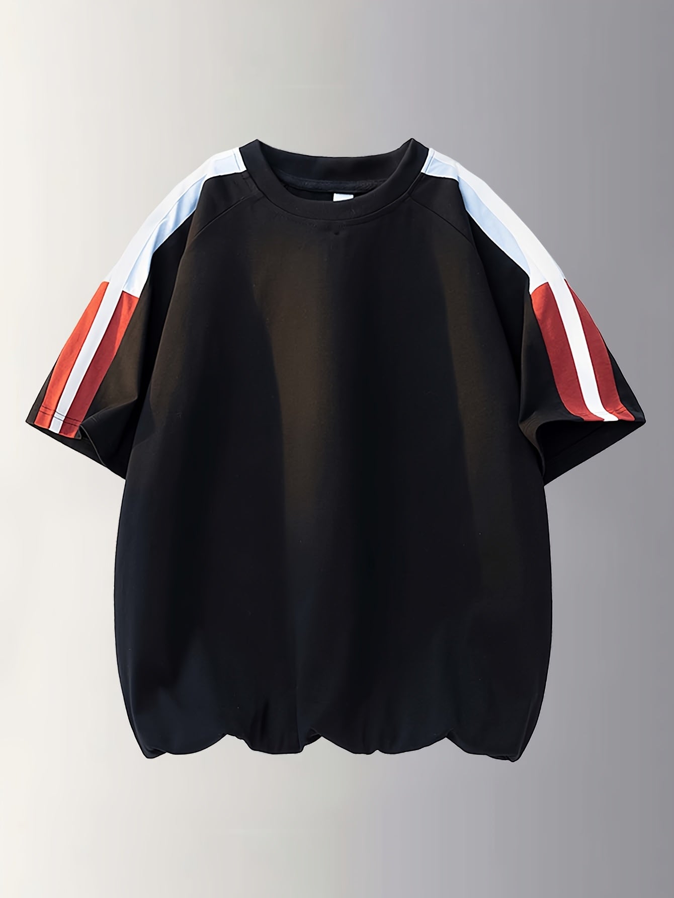 Men's & Unisex American Retro Color-Block Striped T-Shirt