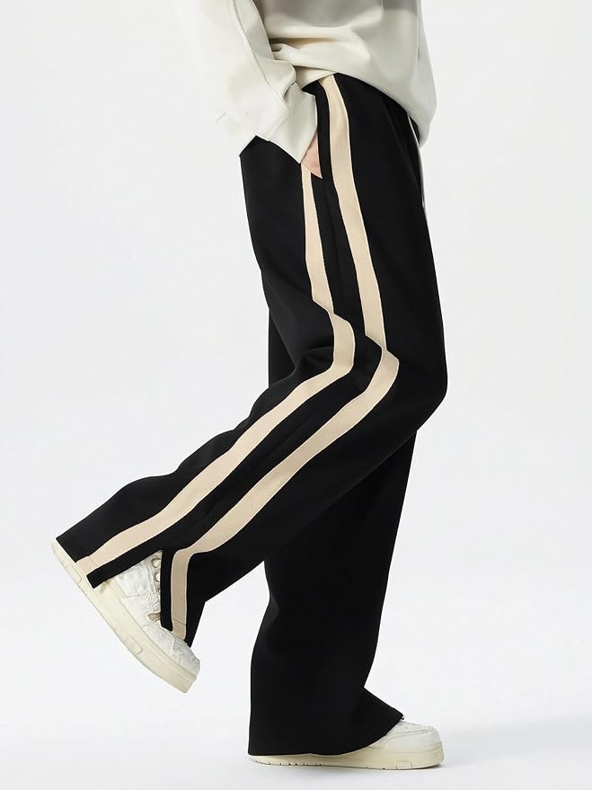 Stylish White stripes Track Pants