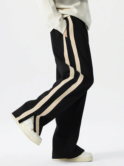 Stylish White stripes Track Pants
