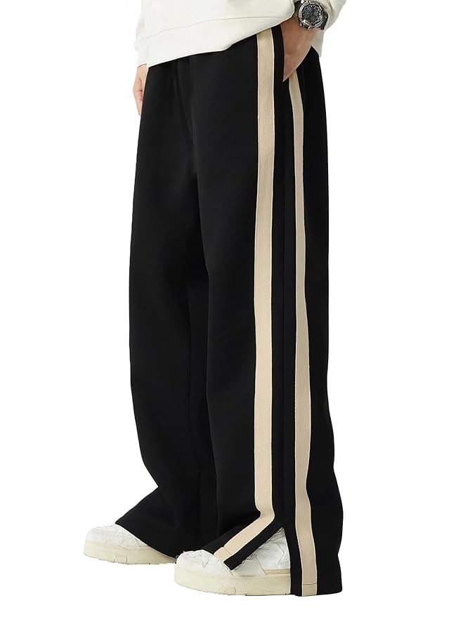 Stylish White stripes Track Pants