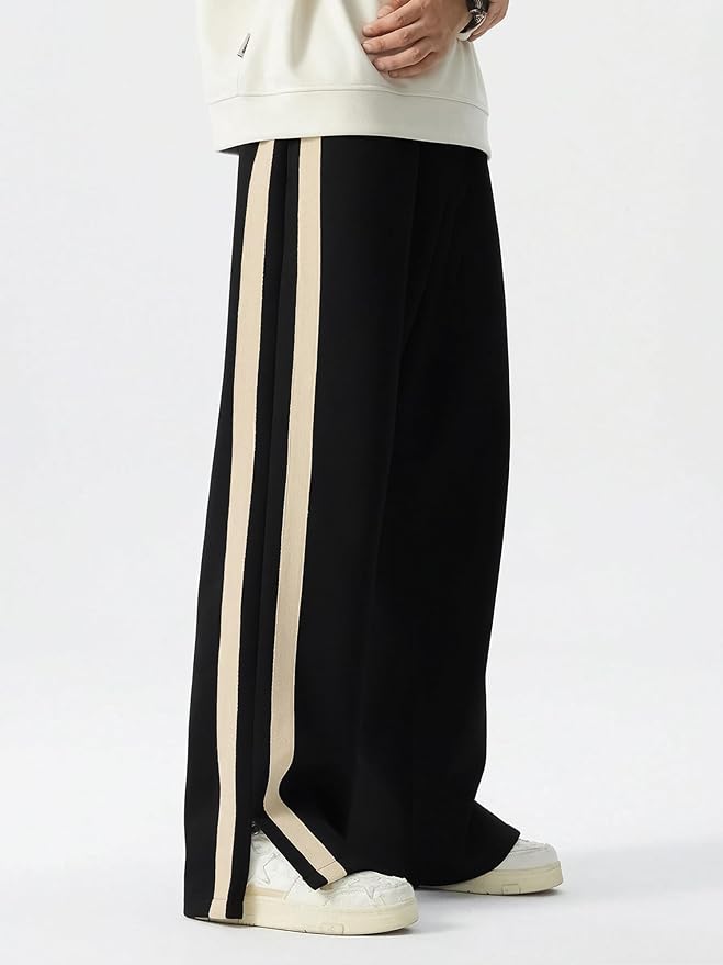 Stylish White stripes Track Pants