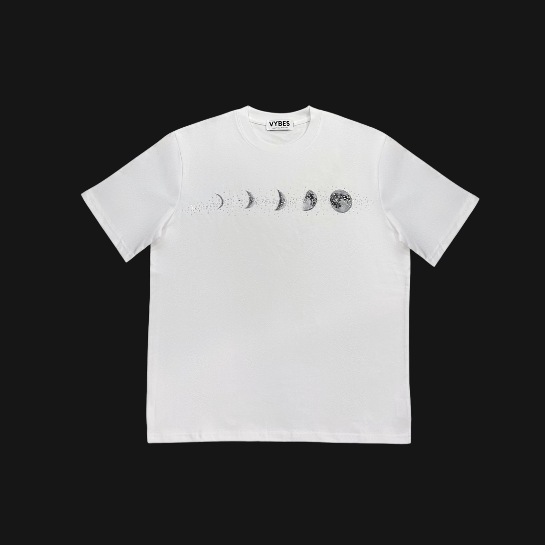 VYBES Rhinestone Moon Tee