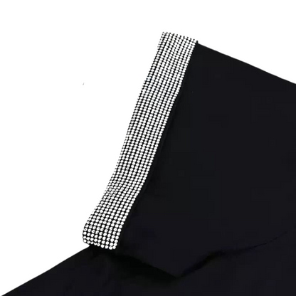 VYBES Rhinestone Pocket Tee