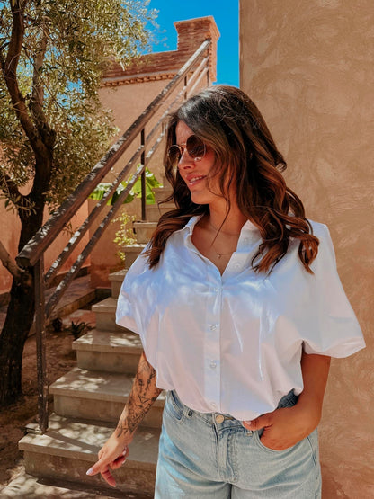 HABIBTI WHITE HEART BLOUSE