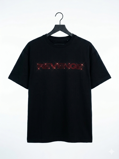 REVENGE - Rhinestone Oversized Unisex T-Shirt