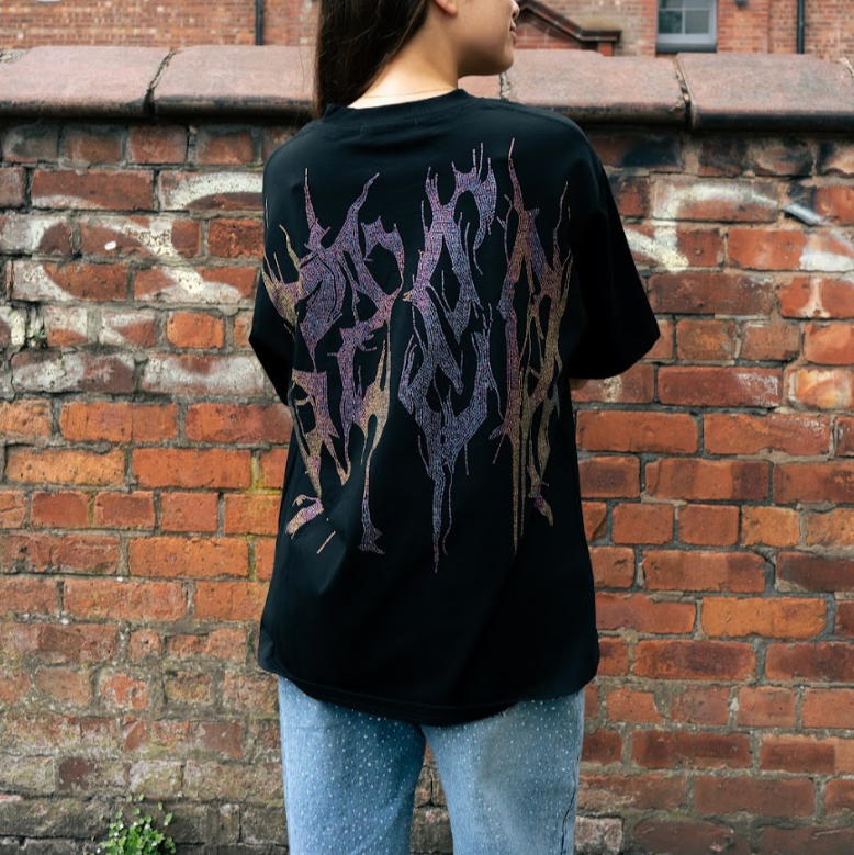 VYBES Rhinestone Drip Tee