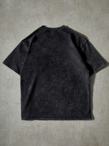 Men'S Street Dark Street Embroidery Dark Cross Distressed