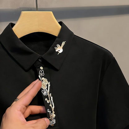 Men's Shirt, Summer British Style Fashion, Casual Slim Fit