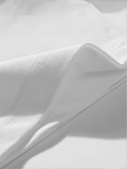 Women's Streetwear, New Stand-up Collar Contrast Trim Elegant Short-sleeve T-shirt